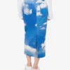 Archive Clouds cotton bull skirt