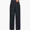 Blue cotton denim pants