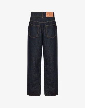 Blue cotton denim pants