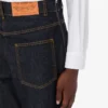 Blue cotton denim pants