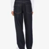 Blue denim pants Laurel Crown Patch