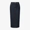 Blue denim skirt
