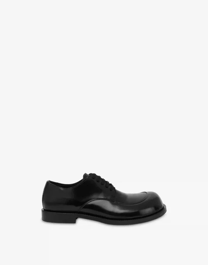 Brushed calfskin derby