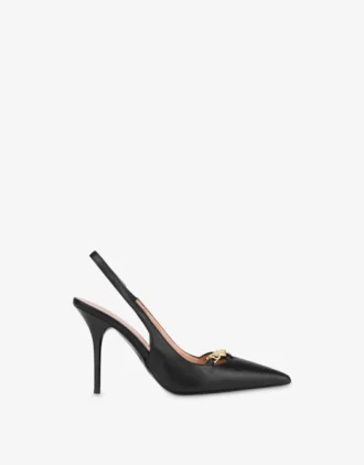 Calf leather slingback