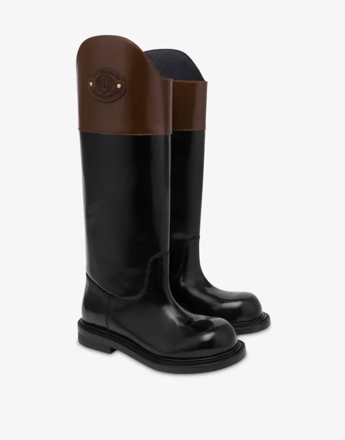Calfskin boots