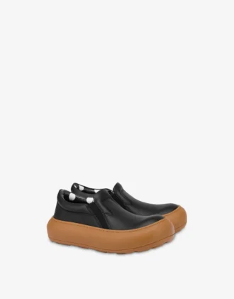 Calfskin slip-on trainers