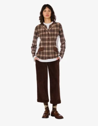 Corduroy crop pants