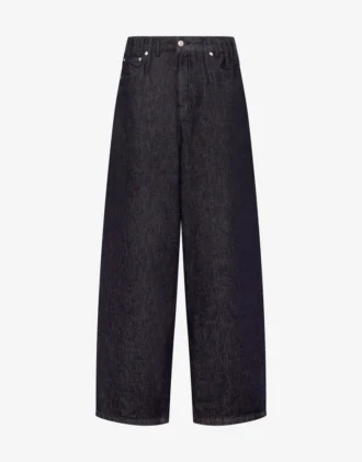 Cotton denim pants