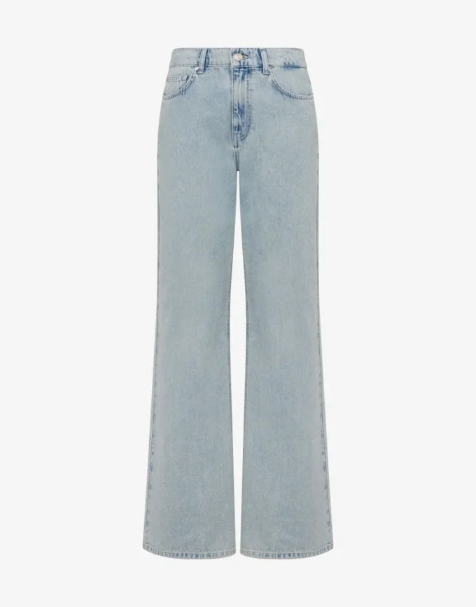 Cotton denim trousers