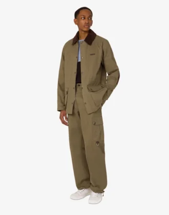 Cotton diagonal jacket