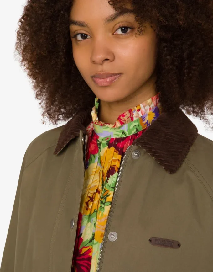 Cotton diagonal jacket