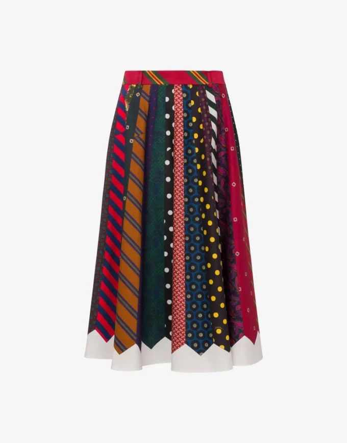 Cotton gabardine skirt Archive