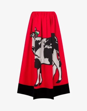 Cotton gabardine skirt Archive