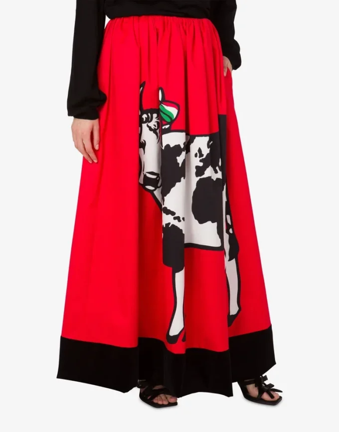 Cotton gabardine skirt Archive