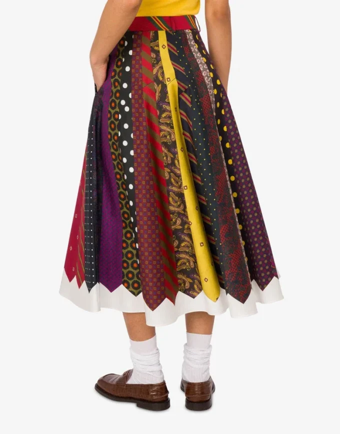 Cotton gabardine skirt Archive