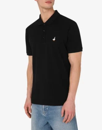 Cotton Piquet Polo Goose Embroidery