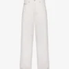 Cotton shantung pants
