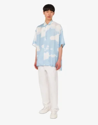 Cotton shantung pants