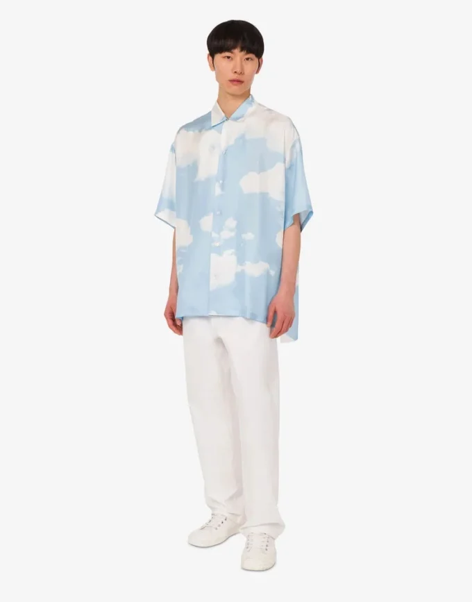 Cotton shantung pants