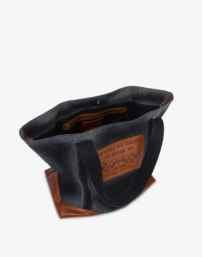 Denim maxi tote