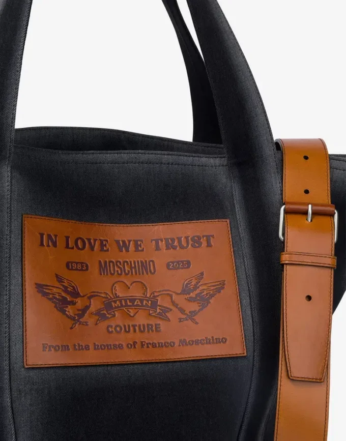 Denim maxi tote