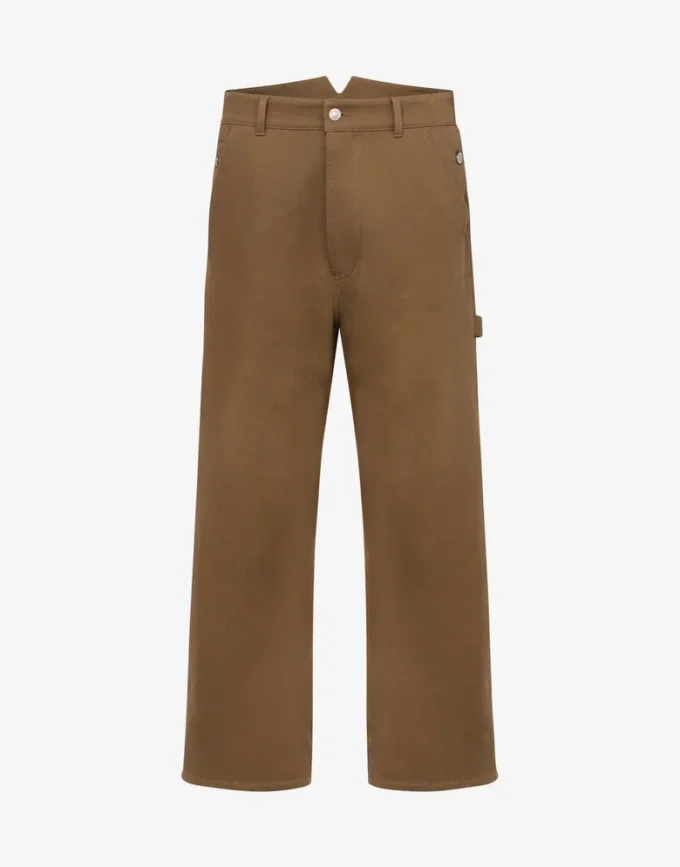 Double cotton tricotine pants