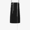 Embellished stretch crepe dress
