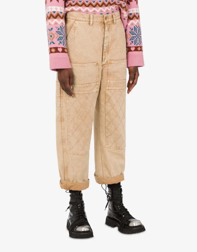 Garment-dyed drill pants