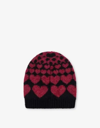 Inlaid mohair blend hat