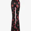 Printed stretch jersey pants