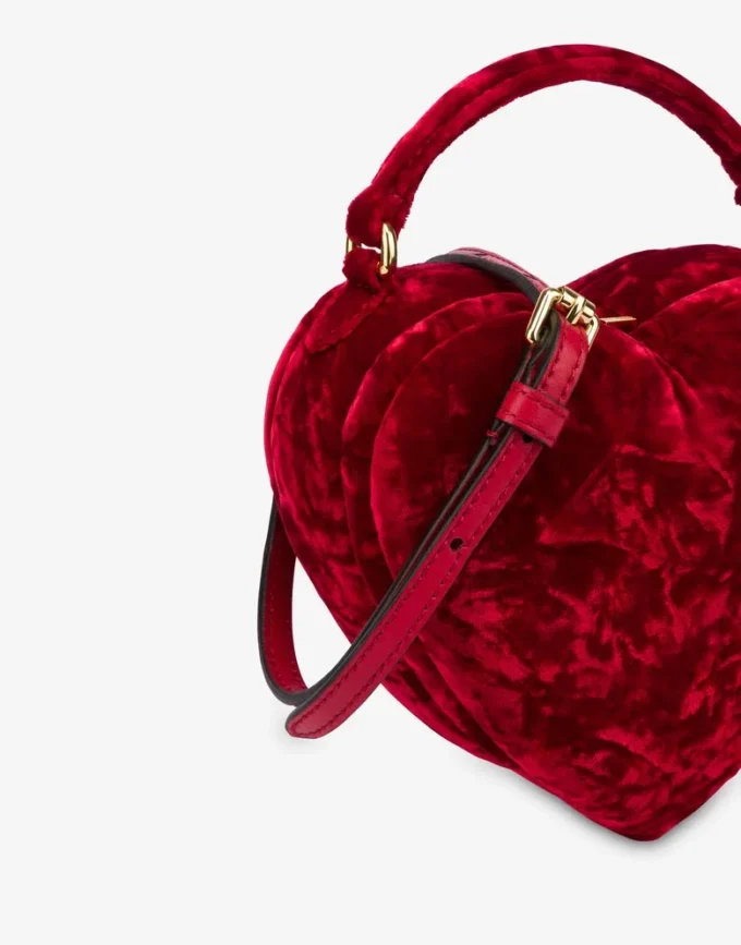 Moschino Love Me bag in velvet