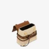 Moschino Tie Me bag in rattan Small
