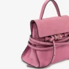 Moschino Tie Me bag in suede Small