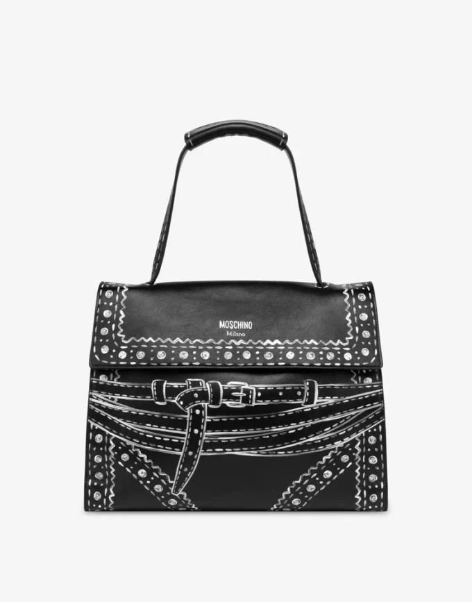 Moschino Tie Me Medium Hand Bag
