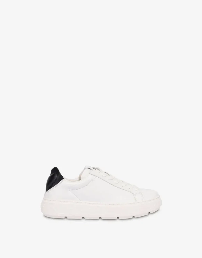 Nappa leather and lambskin sneakers