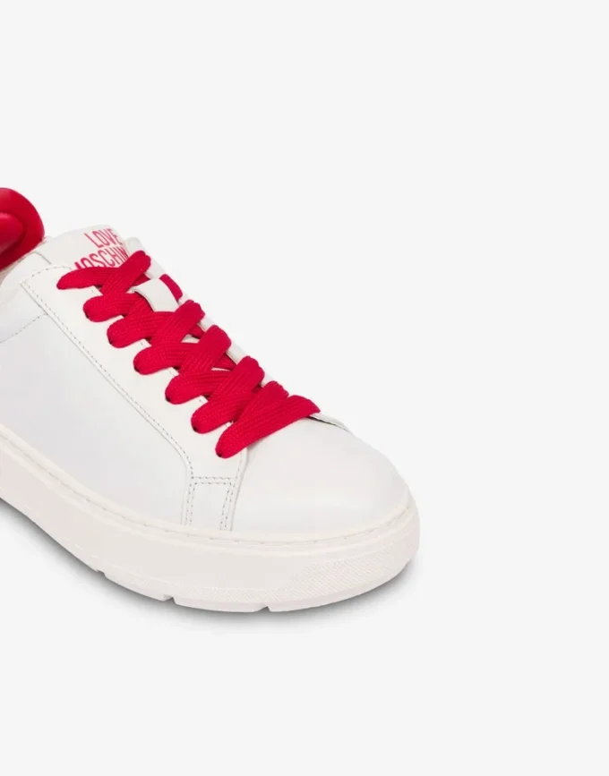 Nappa leather and lambskin sneakers