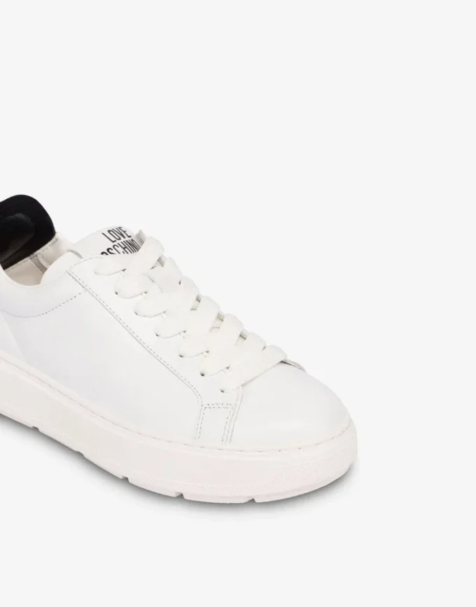 Nappa leather and lambskin sneakers