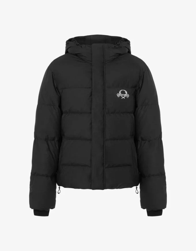 Nylon Puffer Jacket Laurel Crown Logo