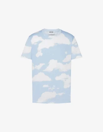 Organic cotton jersey T-shirt Archive Clouds