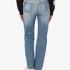 Patchwork denim pants
