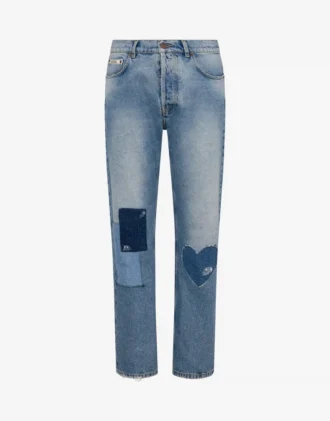 Patcwork cotton denim pants Patcwork cotton denim pants