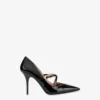 Patent leather pumps