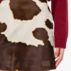 Pony skin miniskirt