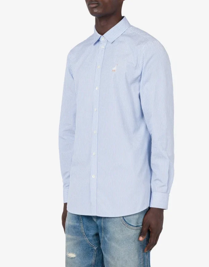 Poplin Shirt Goose Embroidery