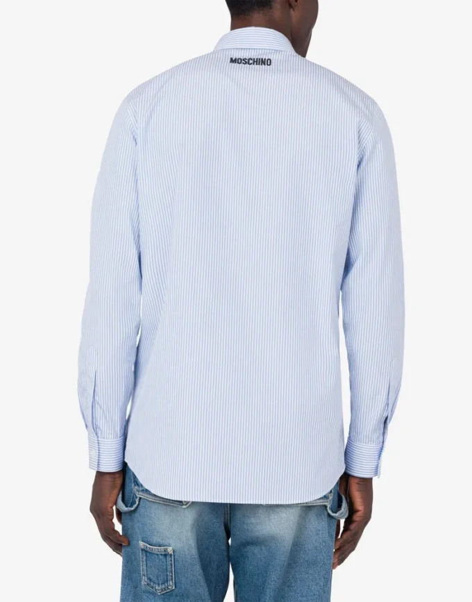 Poplin Shirt Goose Embroidery