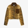 Printed cotton gabardine jacket