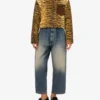 Printed cotton gabardine jacket