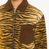 Printed cotton gabardine jacket
