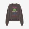 Printed cotton sweatshirt