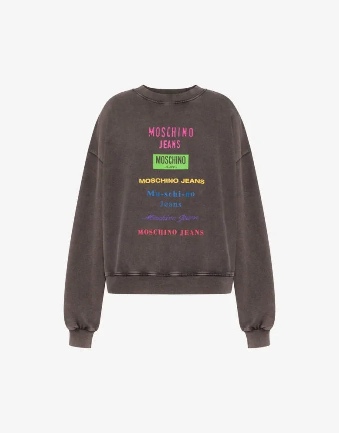 Printed cotton sweatshirt